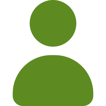 Green user avatar icon on black background